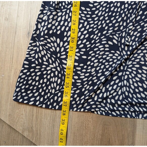 Ann Taylor Loft Size M Dress Sleeveless Stretch Sheath Navy Blue Cocktail Career - Picture 10 of 10